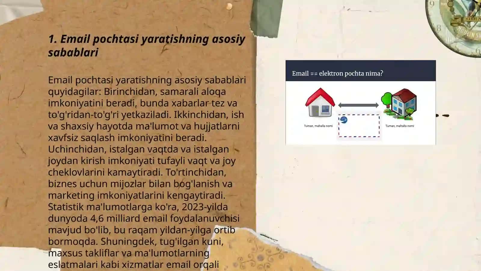 Email pochta yaratish va malumot 3