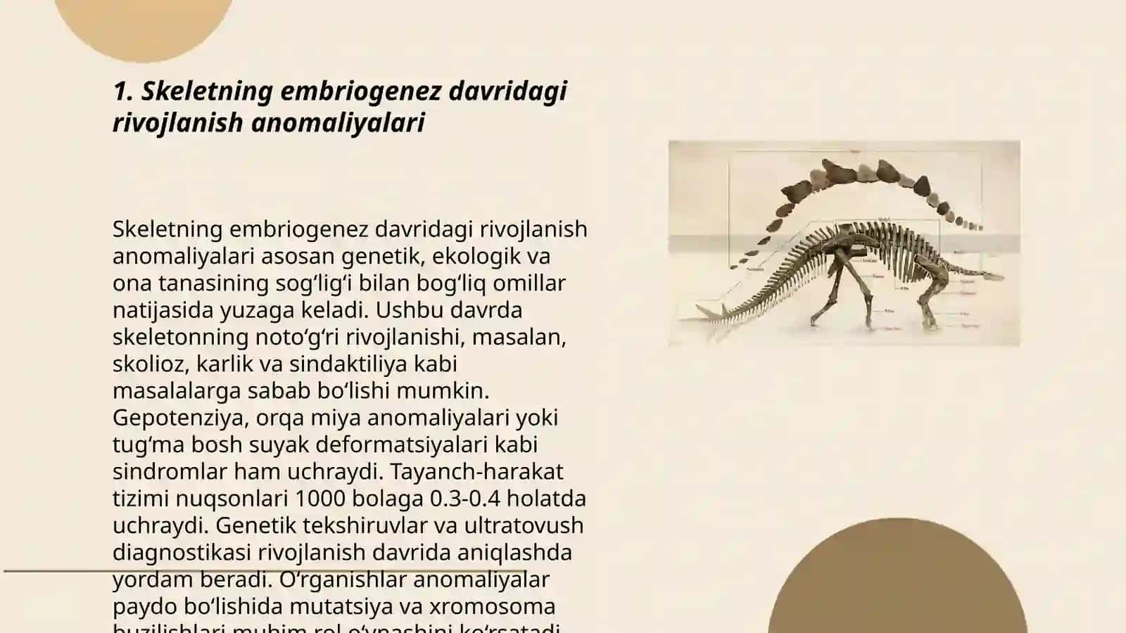 Skeletning rivojlanish anomaliyalari 3