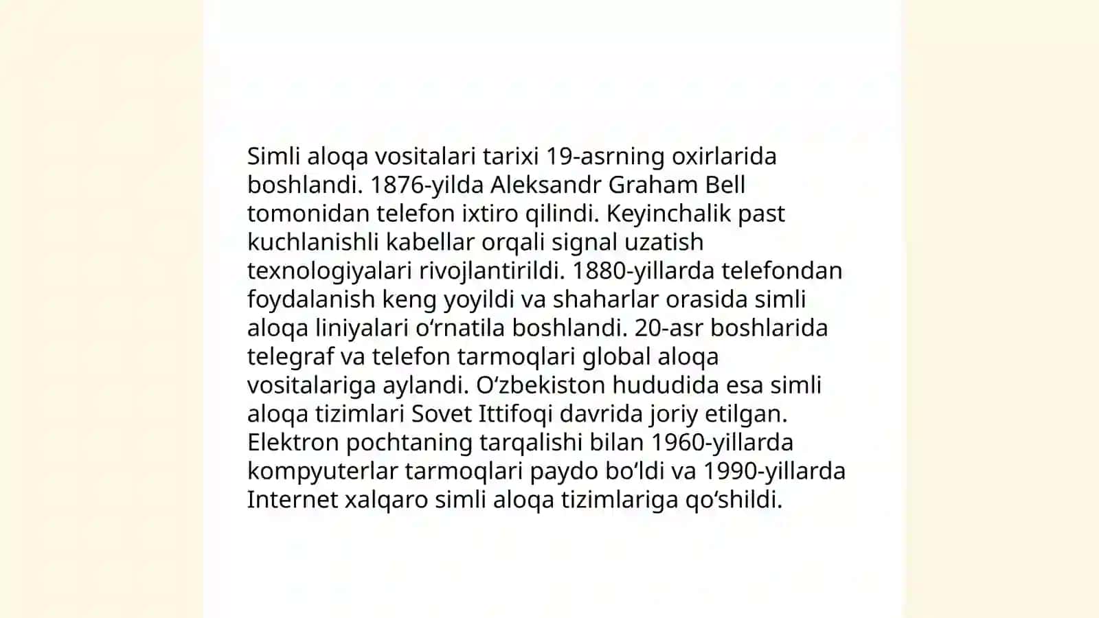 Simli va simsiz aloqa vositalari 3
