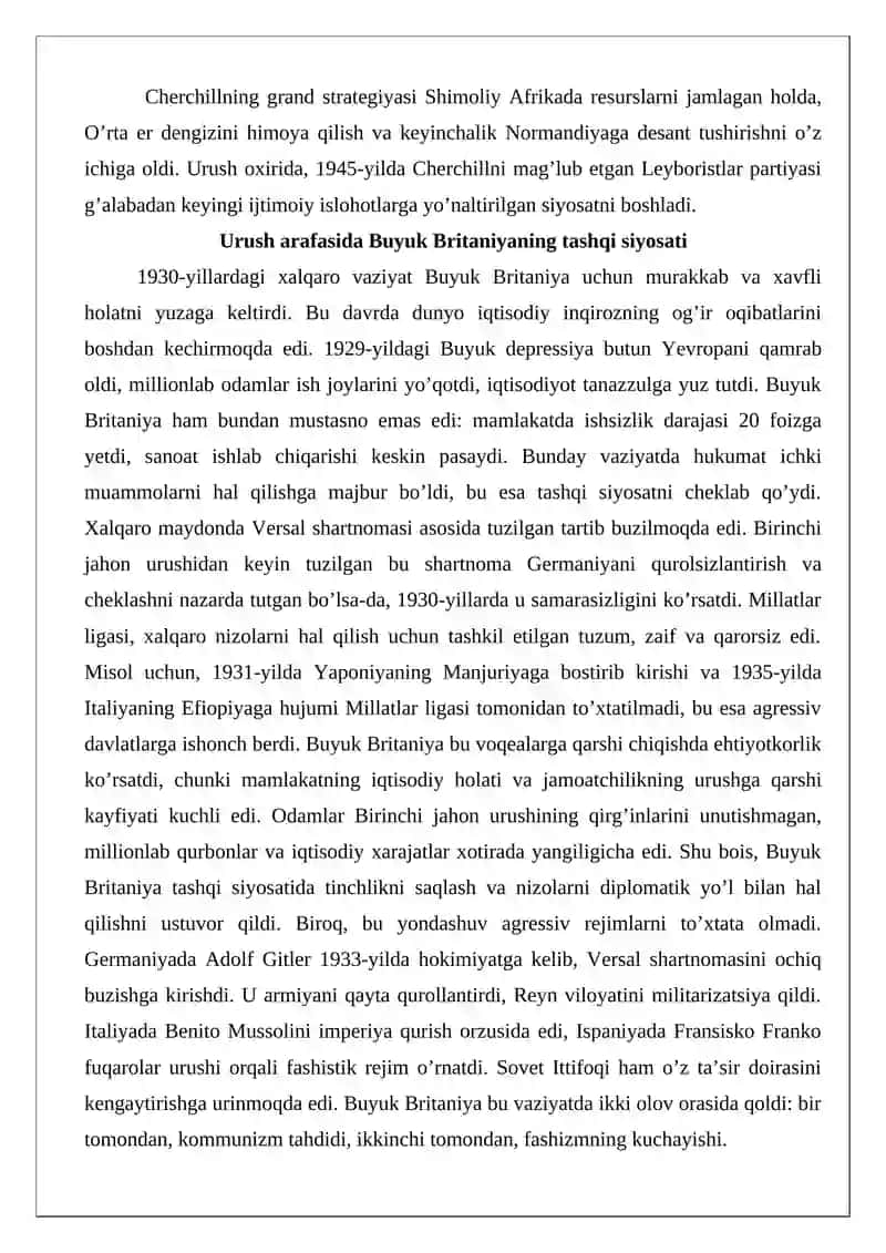 Ikkinchi jahon urushi davrida Buyuk Britaniyaning siyosiy strategiyasi 3