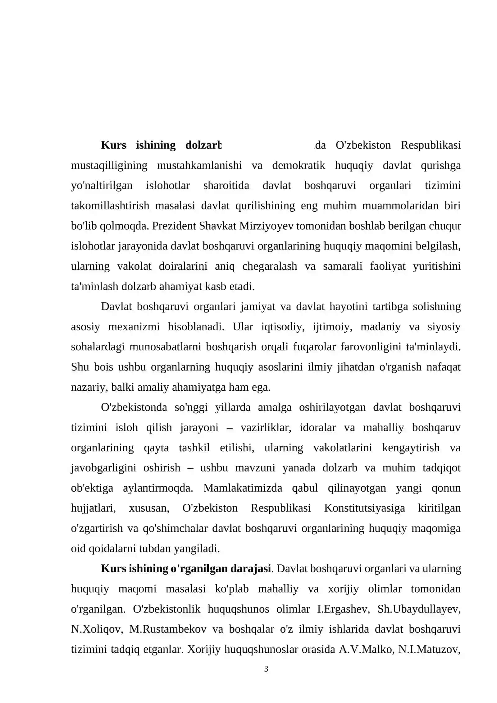 Kurs ishining dolzarbligi 3