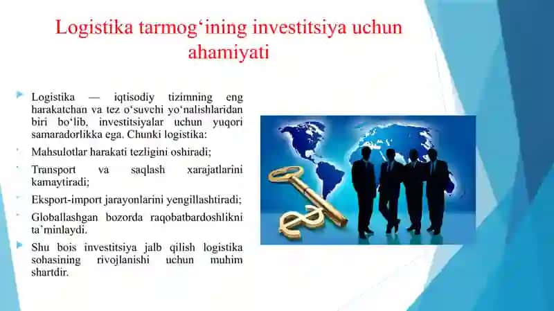 LOGISTIK KORXONALARGA INVESTITSIYALAR VA INNOVATSIYALARNI JALB ETISH 3