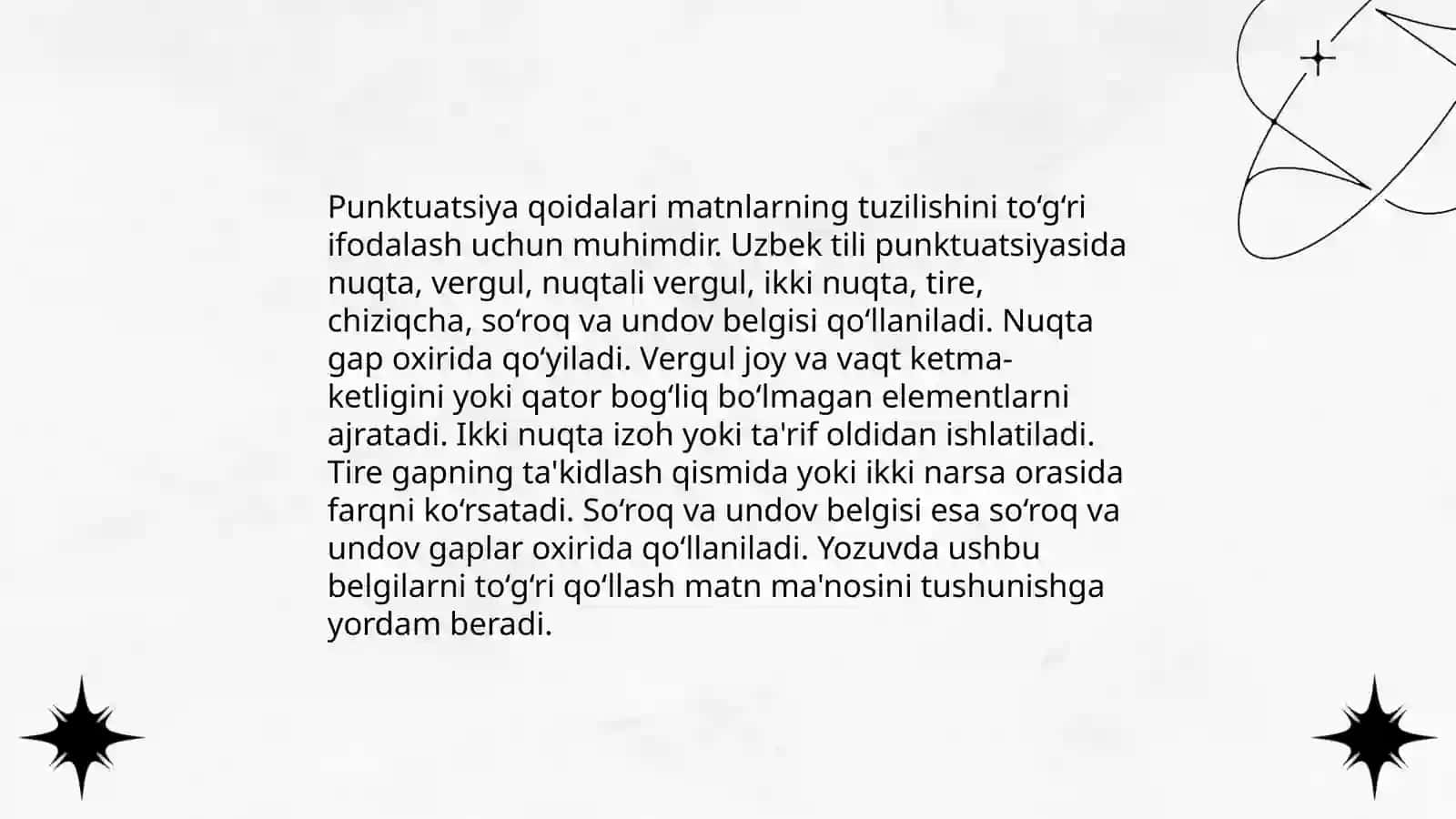 Boshlang'ich sinf darsliklarida punktuatsiyaga oid berilgan materiallarni tahlil qilish 3