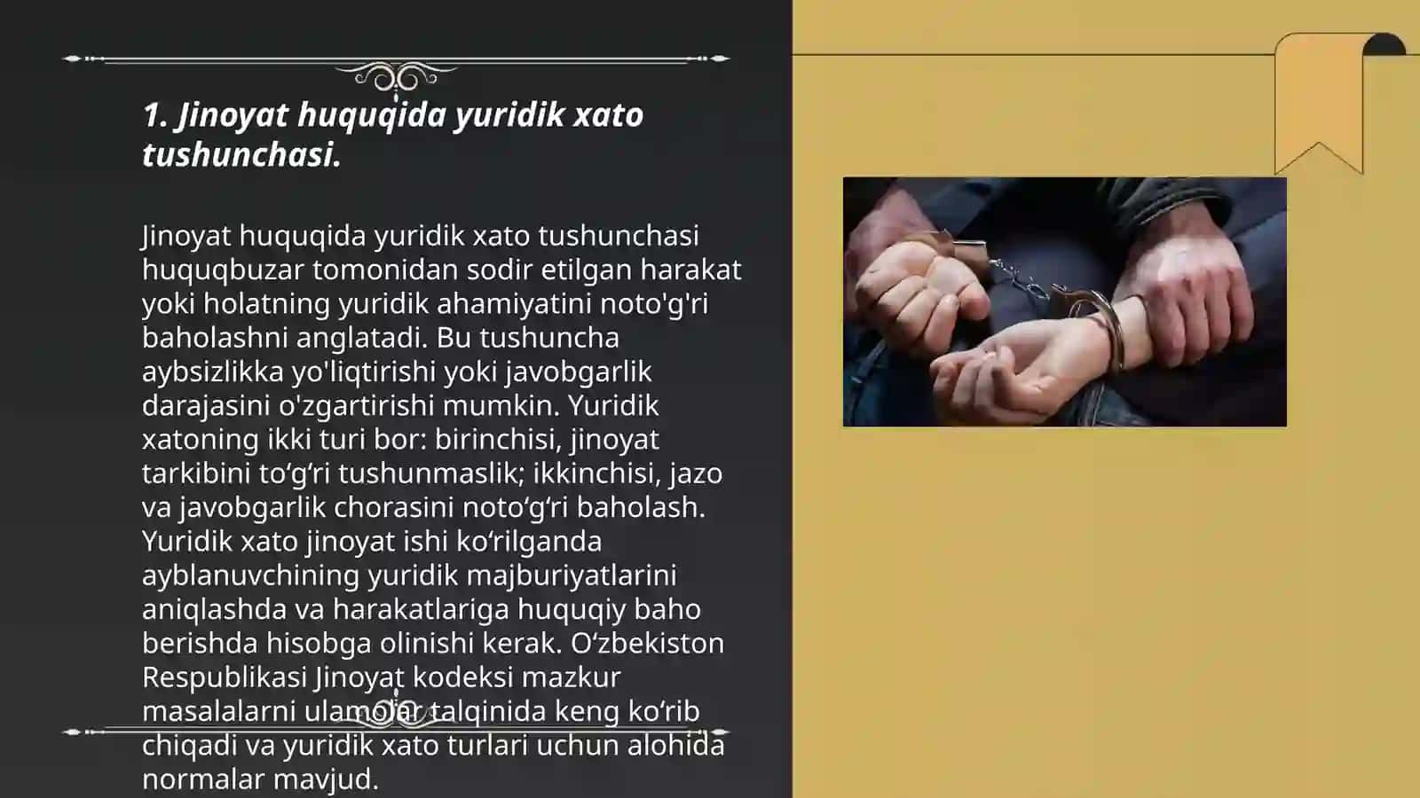 Jinoyat huquqida yuridik va faktik xato 3