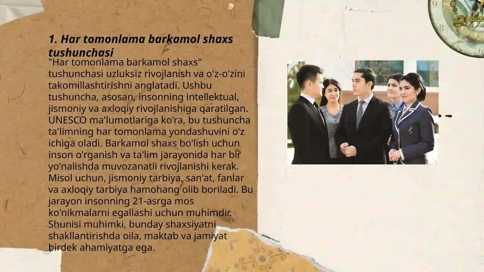 Har tomonlama barkamol shaxsni shakllantirish milliy tarbiyaning bosh maqsadi 3