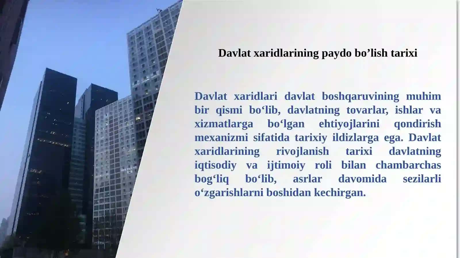 O‘zbekistonda davlat xaridlarini shakllanish va rivojlanish bosqichlari 3