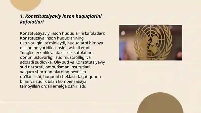 Inson huquqining kafolatlari 3