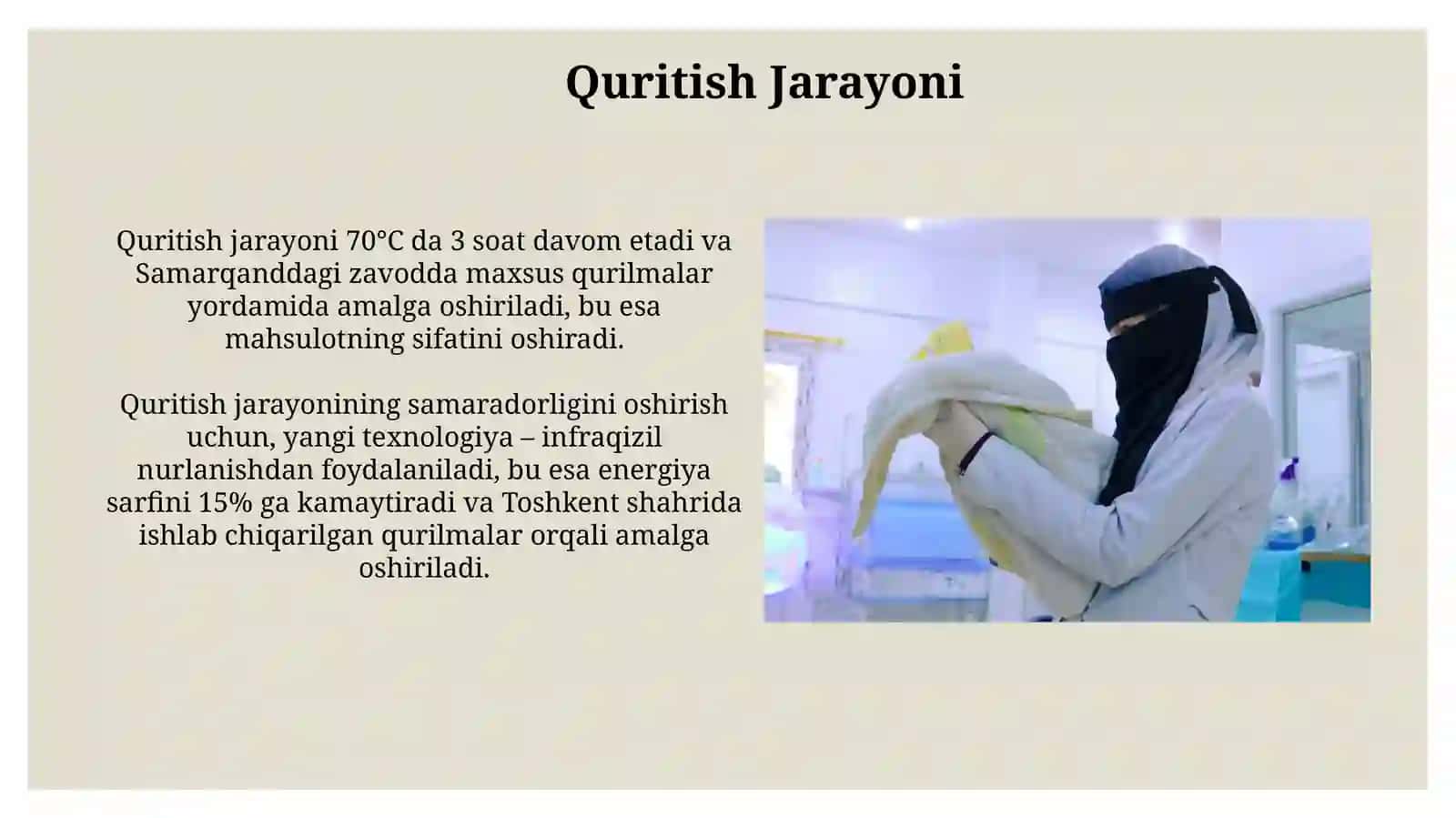 Momiq Tozalash Texnologik Jarayoni 3