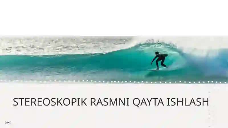 Stereoskopik Rasmni Qayta Ishlash: 2D Rasmlardan 3D Ko'rinish Yaratish 3