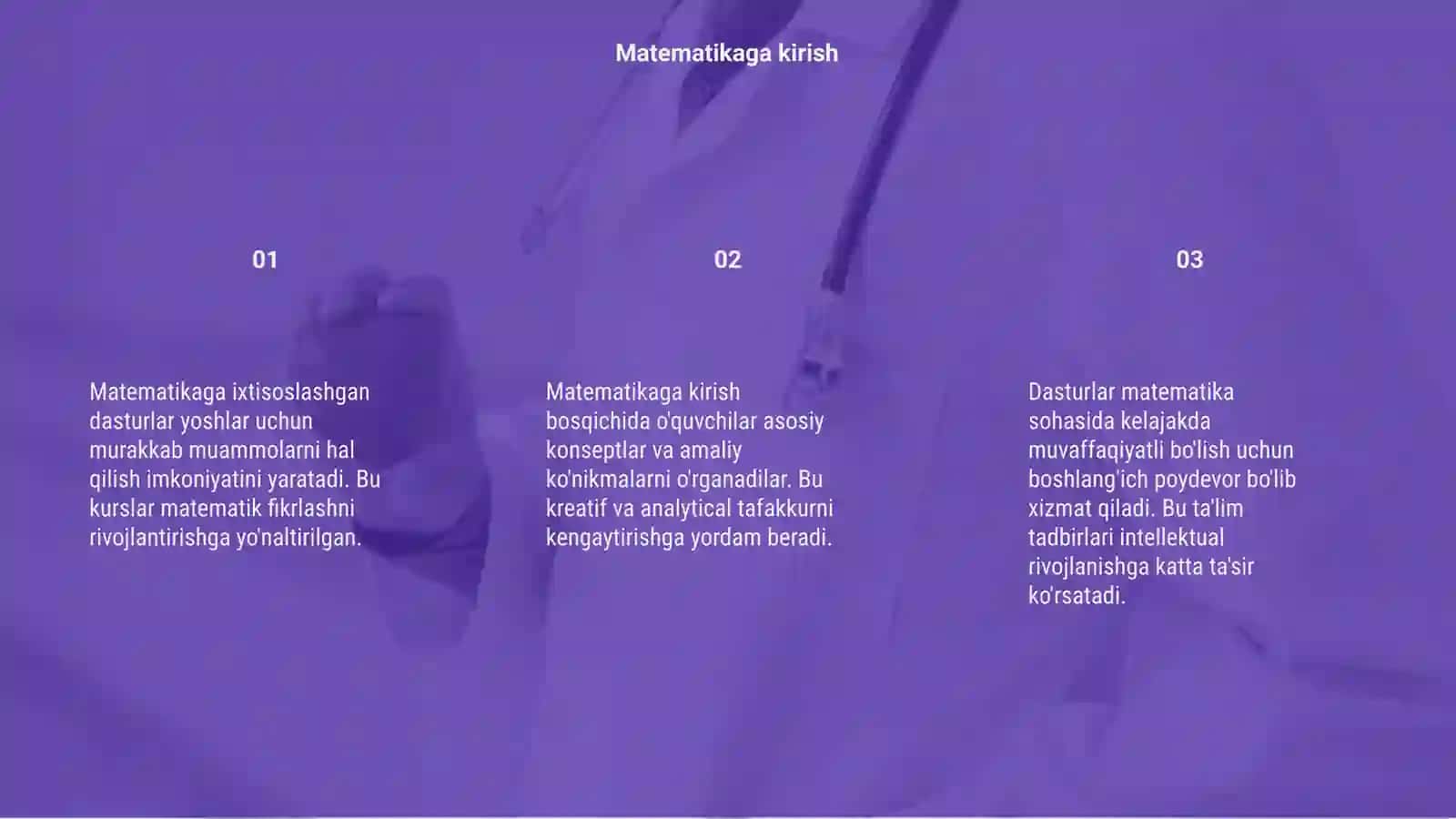 Matematikaga ixtisoslashgan dasturlar 3