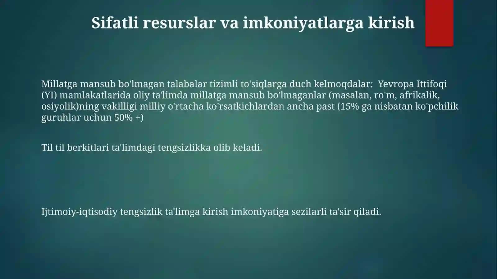 Jahoning rivojlangan mamlakatlarida tarbiyaviy jarayonining etnik xususiyatlari 3