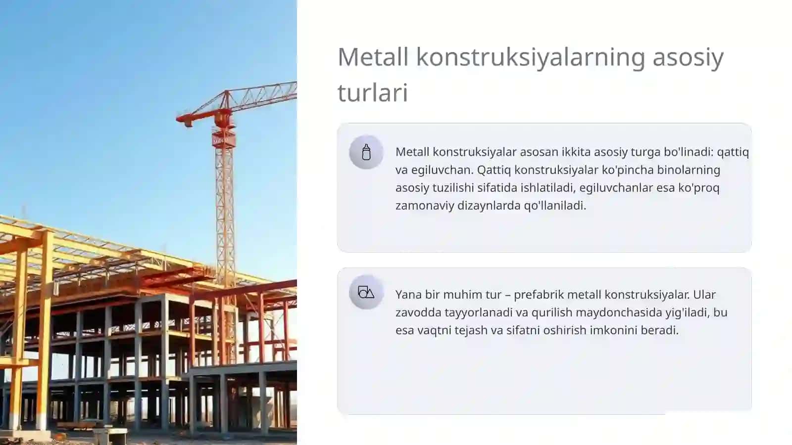 Sifatli va ixcham metall konstruksiyalar 3