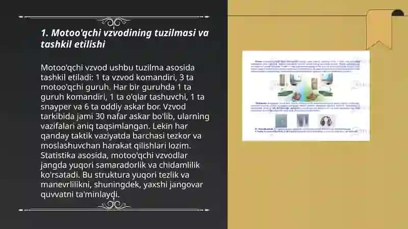 Motoo'qchi vzvodi va guruhining tashkiliy-shtat tuzilmasi 3