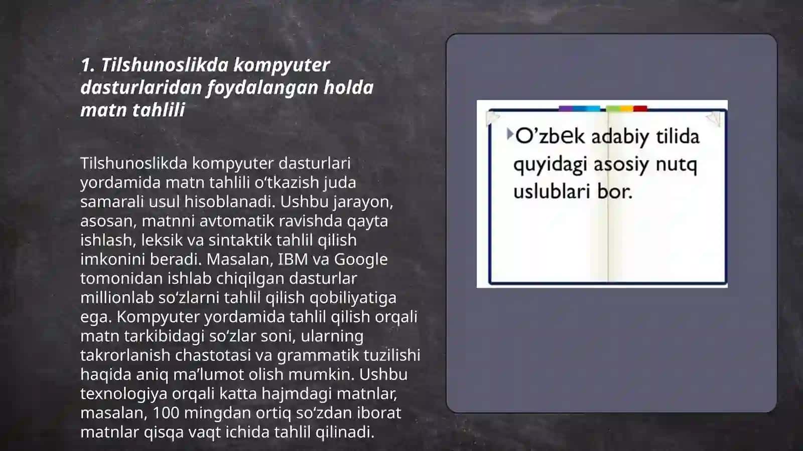 Tilshunoslik fanining zamonaviy tahlil usullari 3