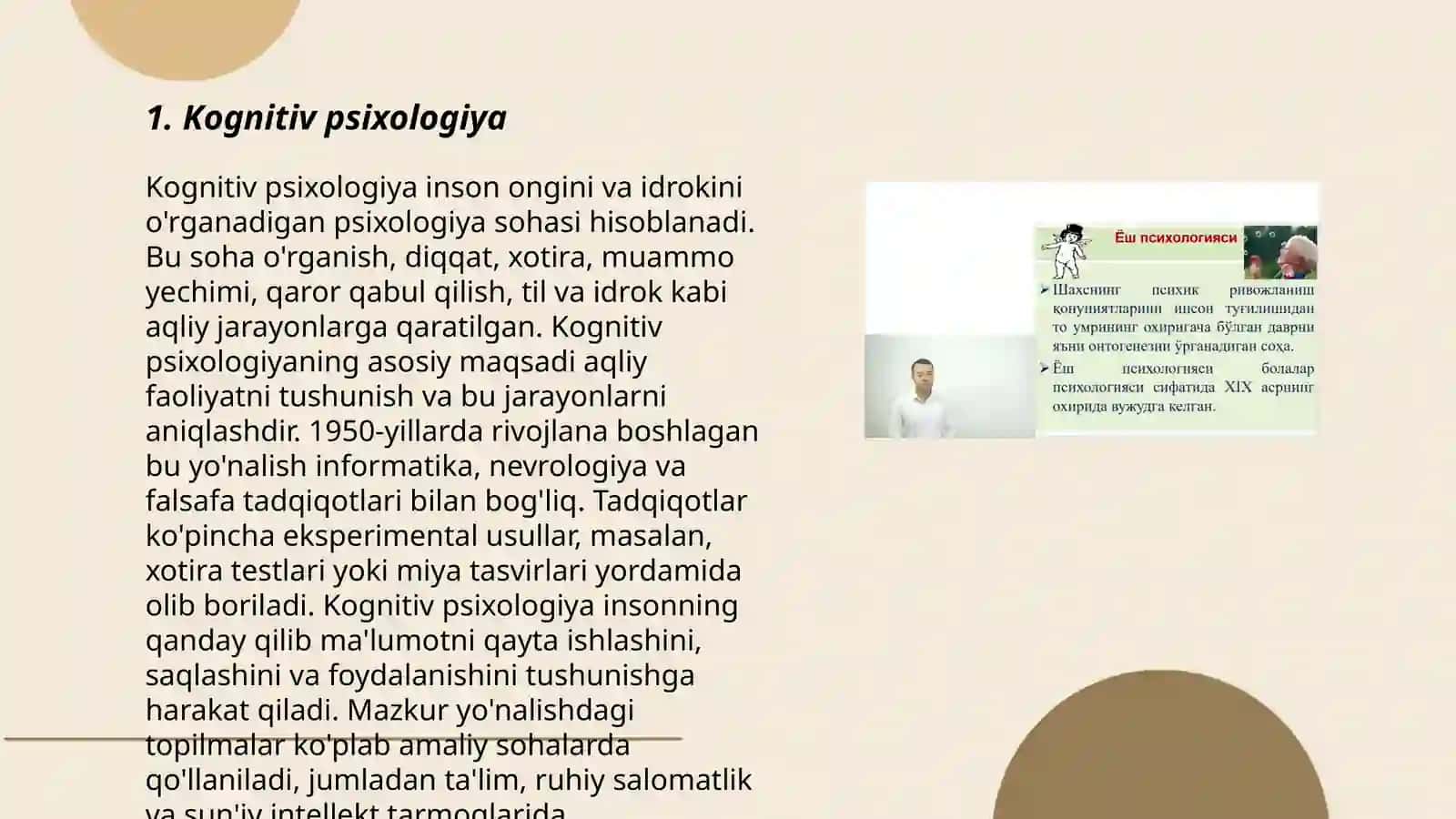 Hozirgi zamon psixologiya sohalari 3
