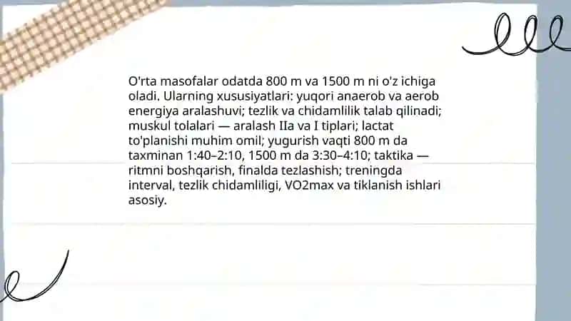 O'rta masofaga yugurish 3