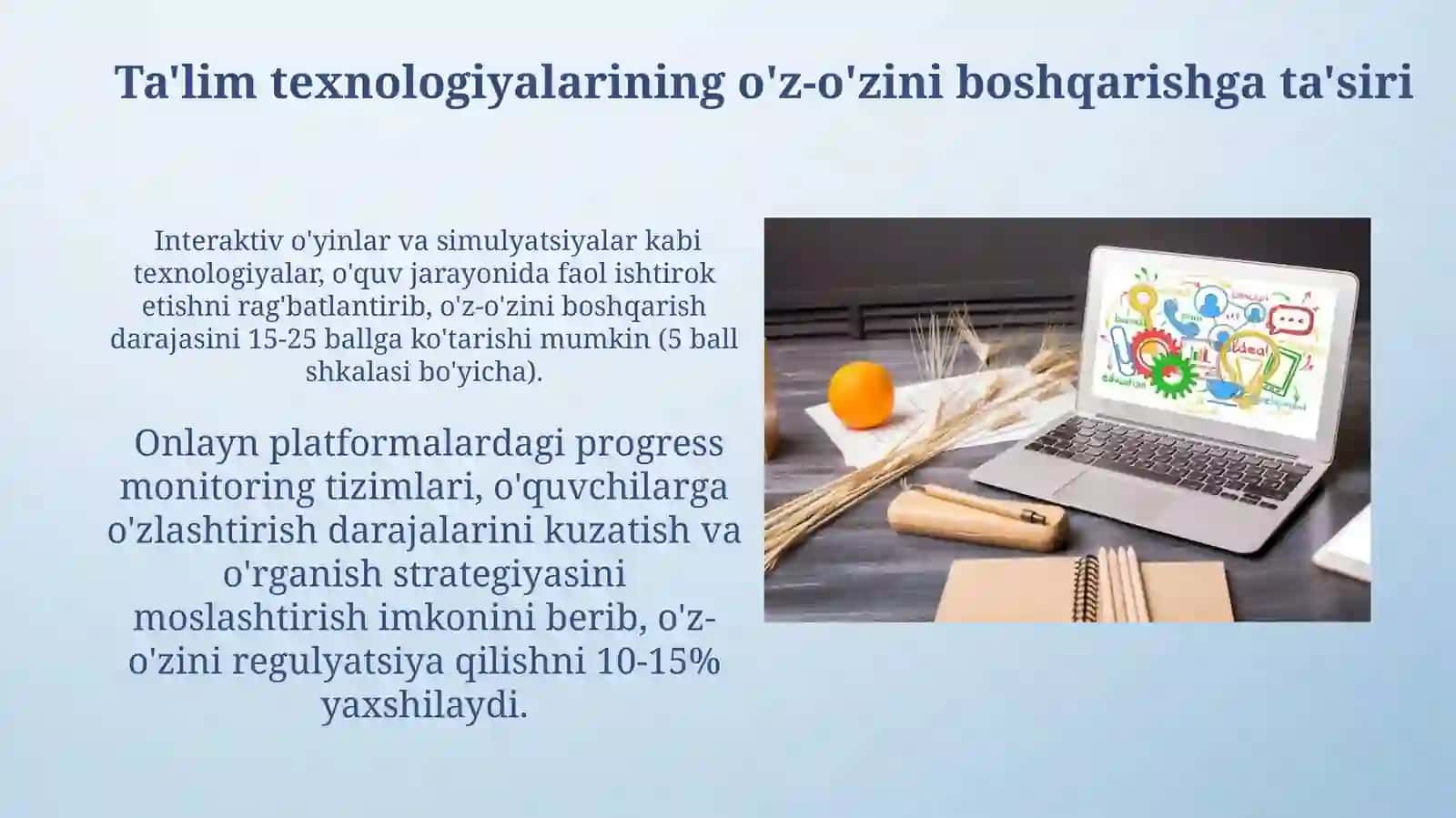 Ta'lim texnalogiyalarning óziga xos psixologik xususiyatlari 3
