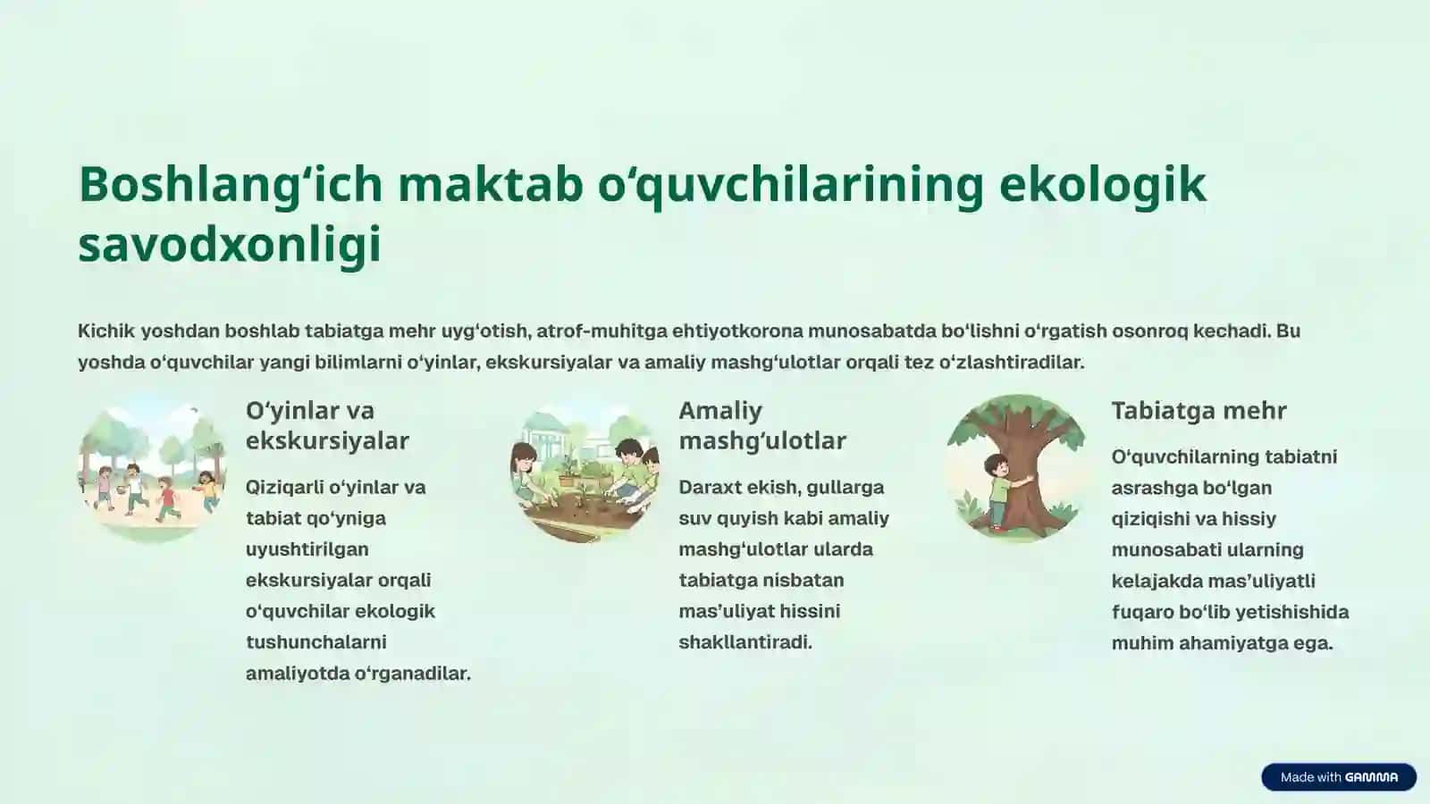Ekologiya Sayti: Maktab O‘quvchilari Uchun Qiziqarli Loyihamiz 3