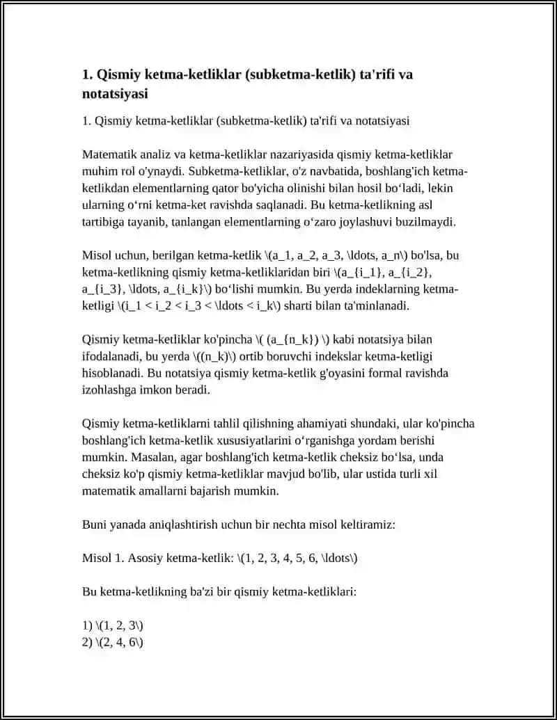 QISMIY KETMA KETLIKLAR.BOLSANO UEYELSHTRAS TEOREMASI 3