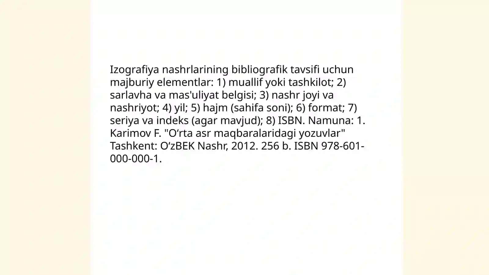 Izografiya notografiya filmografoyaga oid nashrlarni biblografiyalash 3