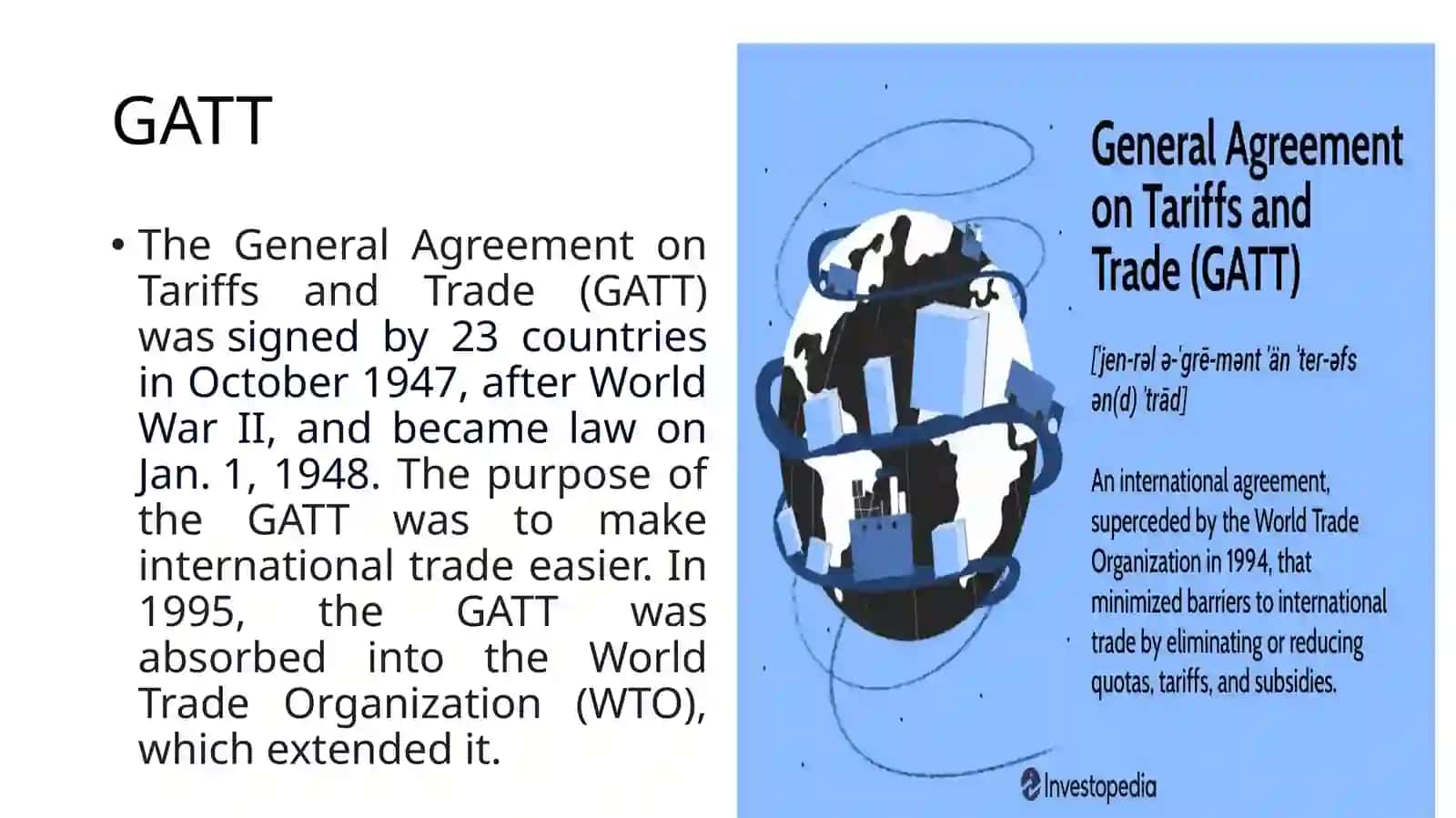 Trade Agreements and GATT 3