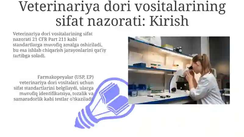 Veterinariya dori vositalarining sifat nazorati 3