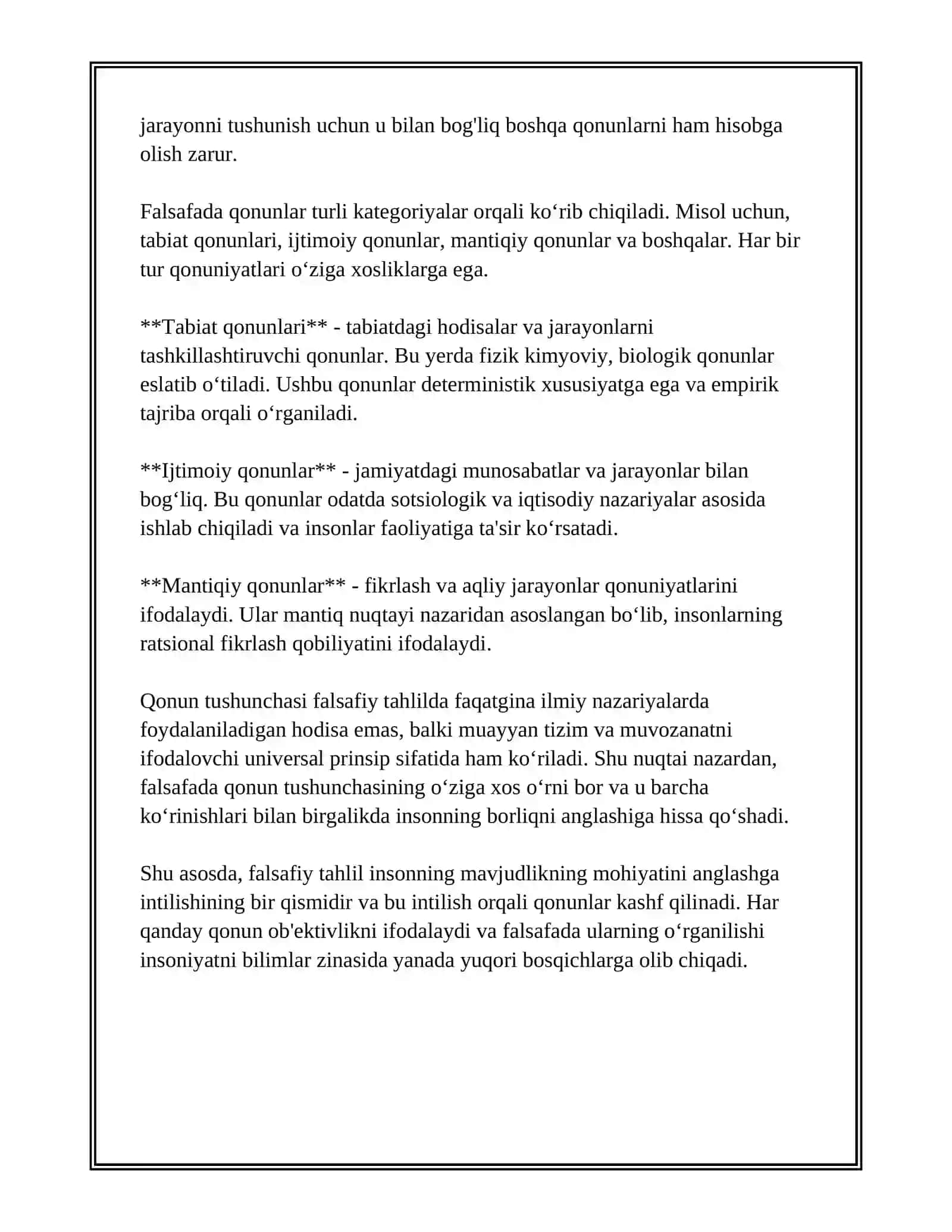 FALSAFADA QONUN TUSHUNCHASI VA UNING TURLARI 3