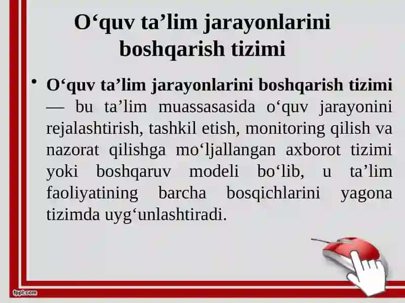 O‘quv ta’lim jarayonlarini boshqarish tizimi 3