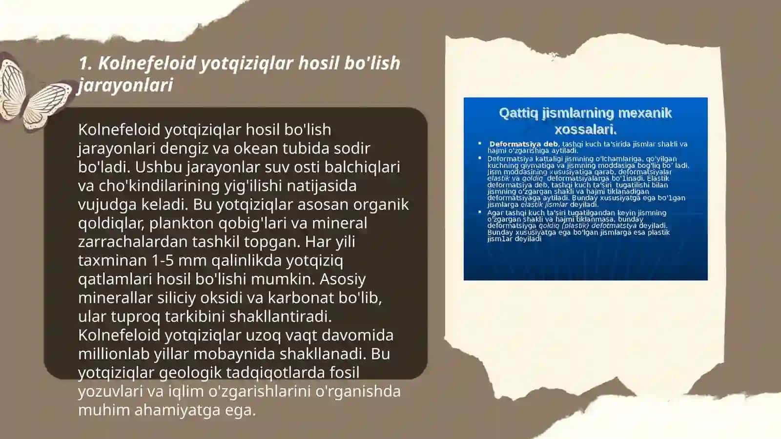 Kolnefeloid yotqiziqlar xossalari 3
