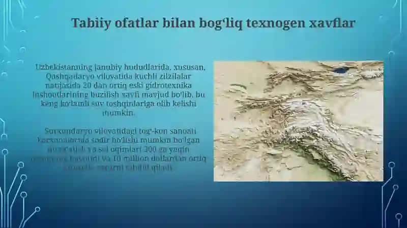 Tabiiy ofatlar bilan bogʻliq texnogen xavflar 3