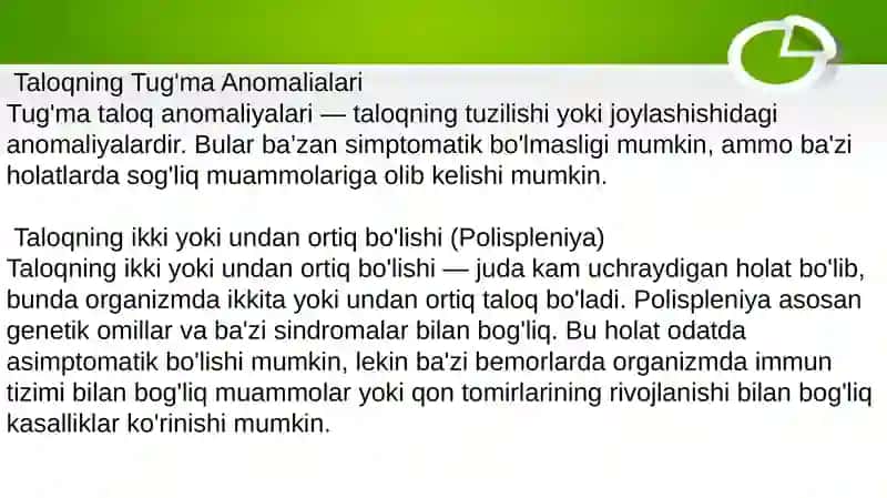 TALOQNING TUG’MA ANOMALYALARI VA O’SMALARI 3