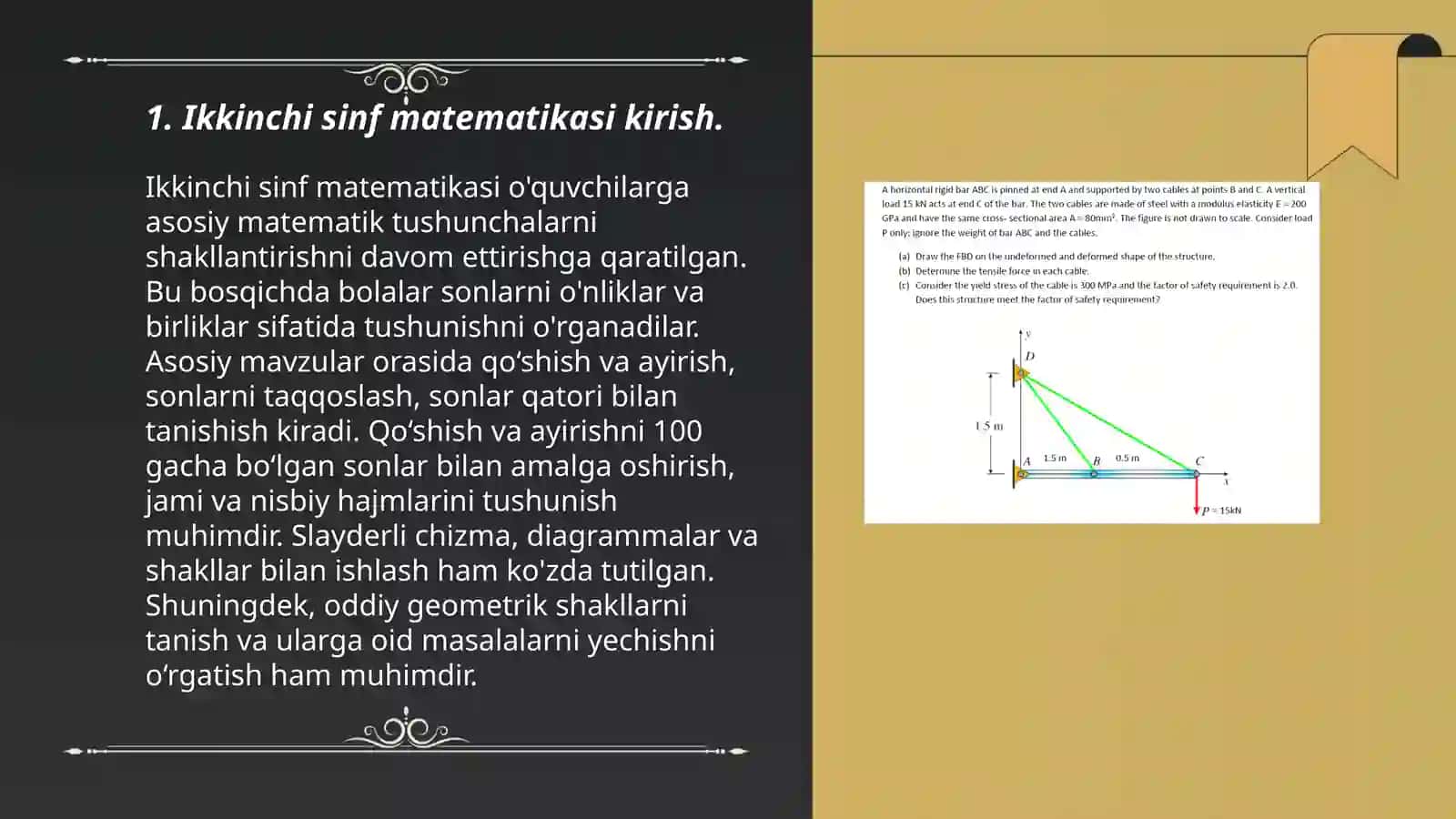 Ikkinchi sinf matematikasi kirish 3