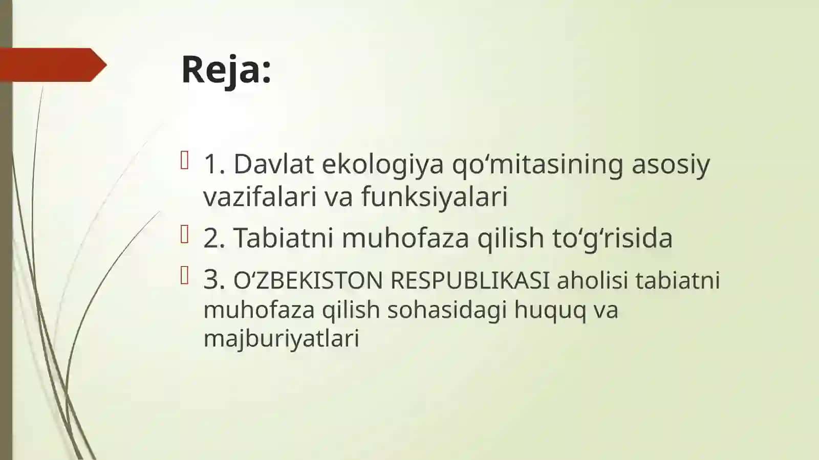 Atrof muhitni muhofaza qilish bo'rasida hukumat qonunlari, qarorlar va ularning tahlili 3