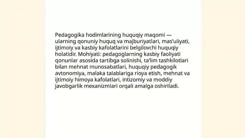 Pedagogika hodimlarining huquqiy maqomi 3