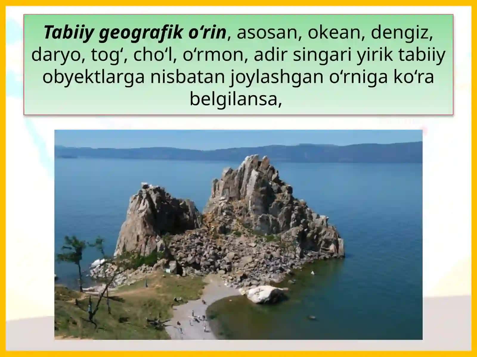 O‘ZBEKISTONNING GEOGRAFIK O‘RNITABIIYSHAROTIVATABIIYSHAROITI 3