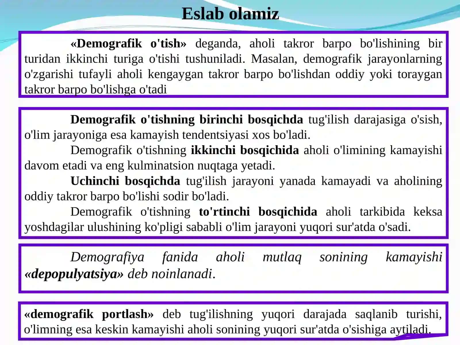 Demografik oʻtish 3