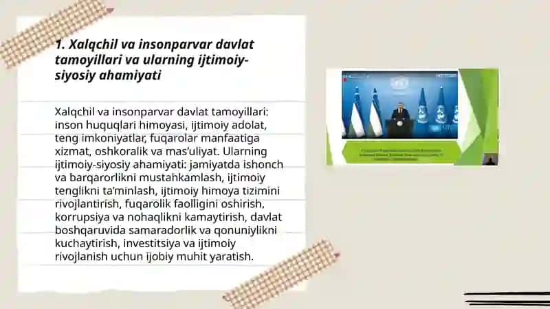 Xalqchil va insonparvar davlat qurishning ijtimoiy-siyosiy ahamiyati 3