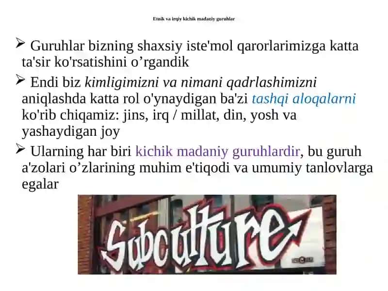 Kichikmadaniyguruhlar 3