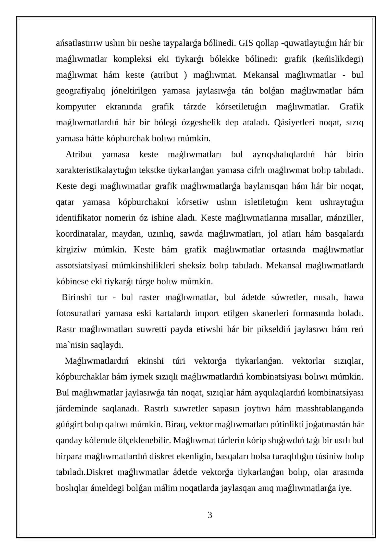 Mag’lumatlardi saqlaw sistemasi 3
