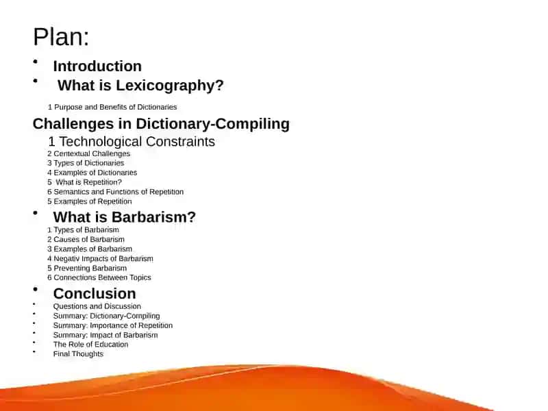 Problems of Dictionary-Compiling, Repetition, and Barbarism Analysis 3