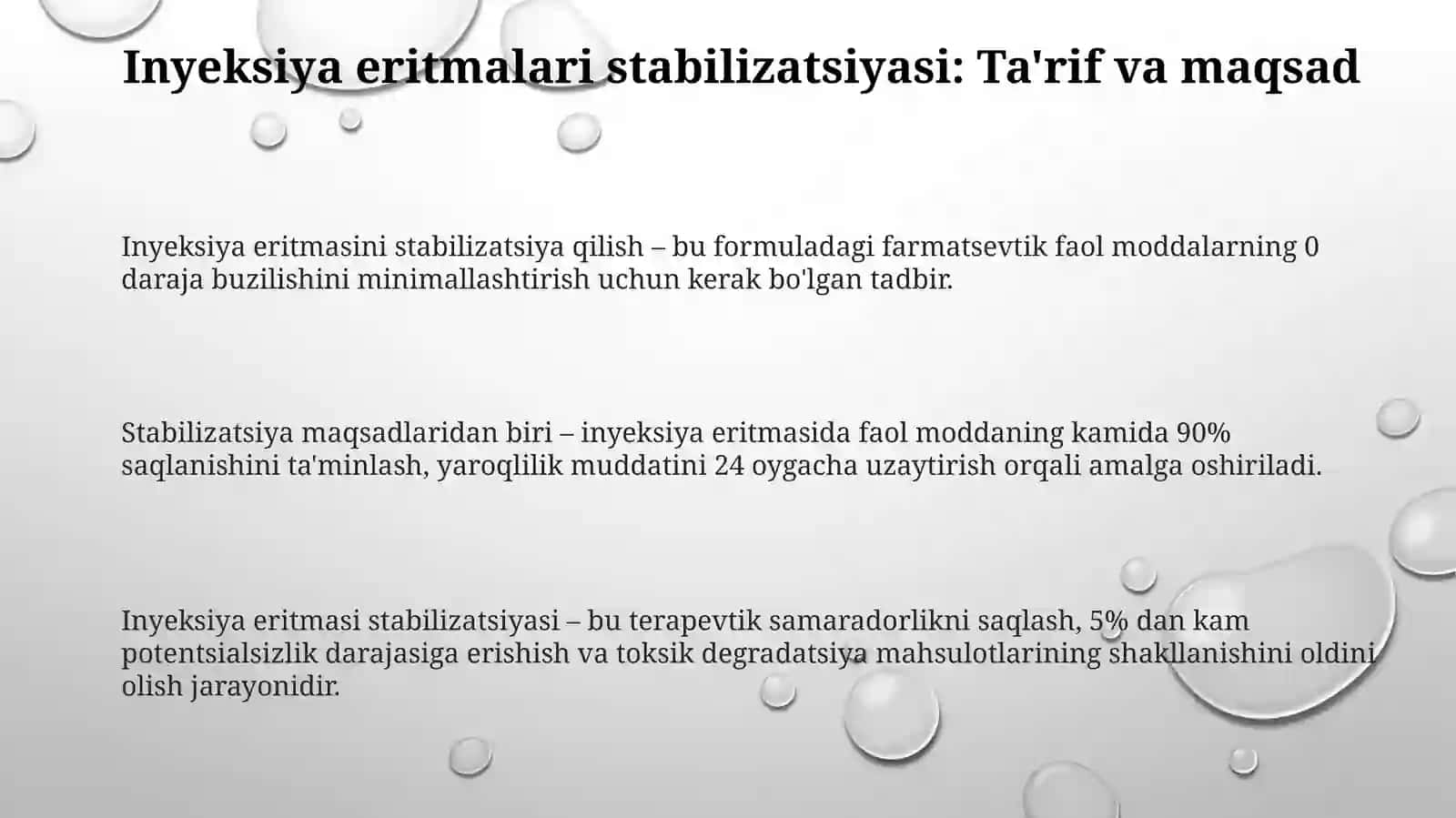 Inyeksioner itmalarni barqarorlashtirish usullari 3