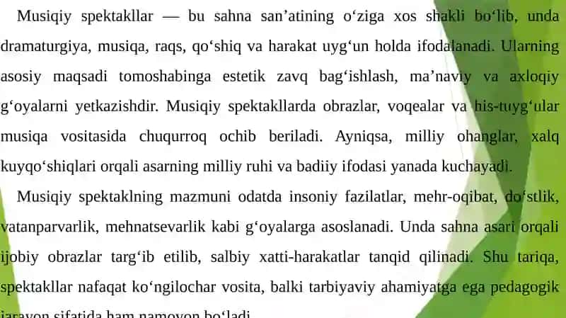 Musiqiy spektakllarda milliy cholg'ularni qo'llash 3