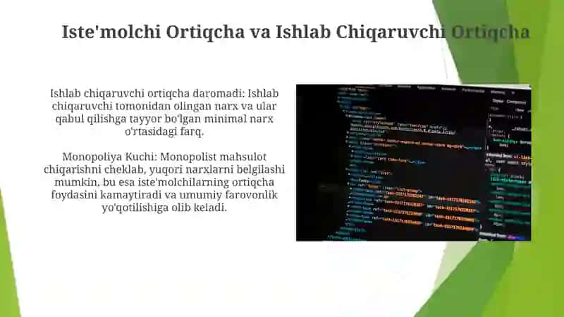 MONOPOLIST KORXONANING ISHLAB CHIQARISH QARORLARI VA MONOPOL HOKIMIYAT OQIBATLARI 3