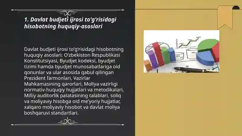 Davlat budjeti ijrosi to'g'risidagi hisobotni tayyorlash va taqdim qilish tartibi 3