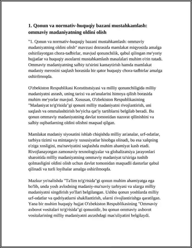 "OMMAVIY MADANIYAT"NING OLDINI OLISH SHART-SHAROITLARI 3