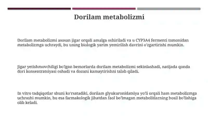 Dorilam metabolizmi 3
