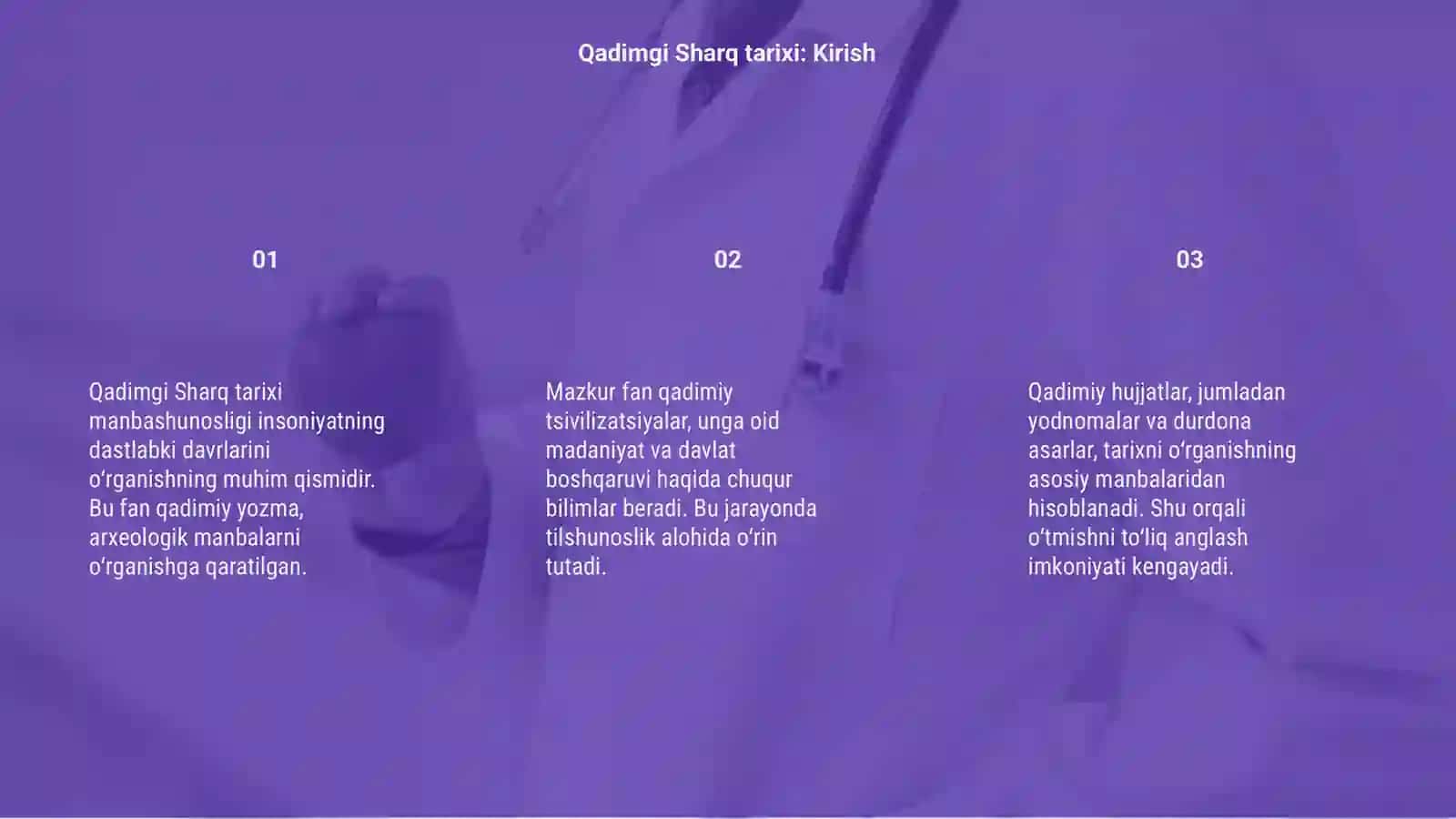 Qadimgi sharq tarixi manbashunosligi 3