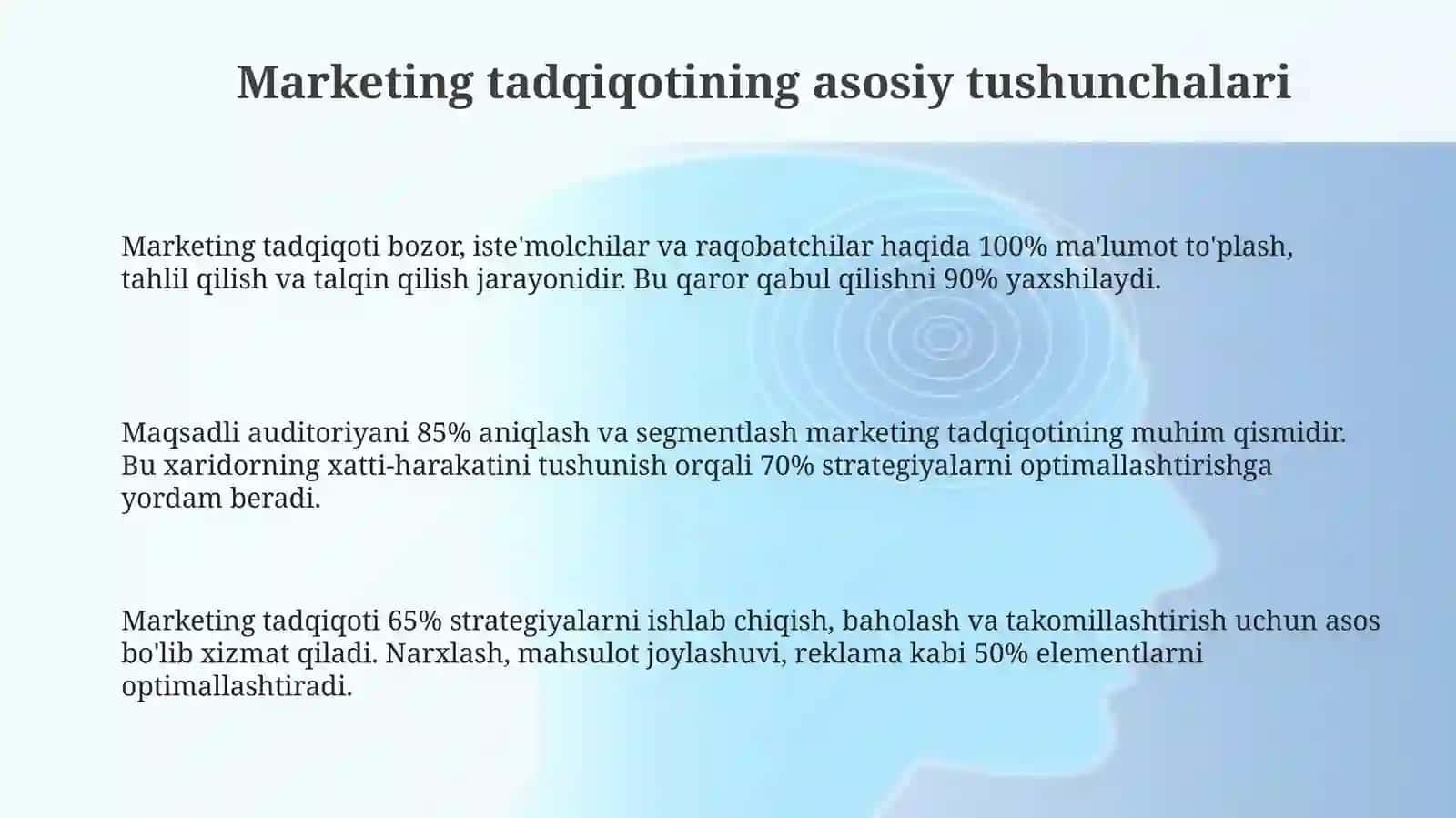 marketing tadqiqotlari.Prinsiplar. marketing tadqiqotlarinio'tkazish 3