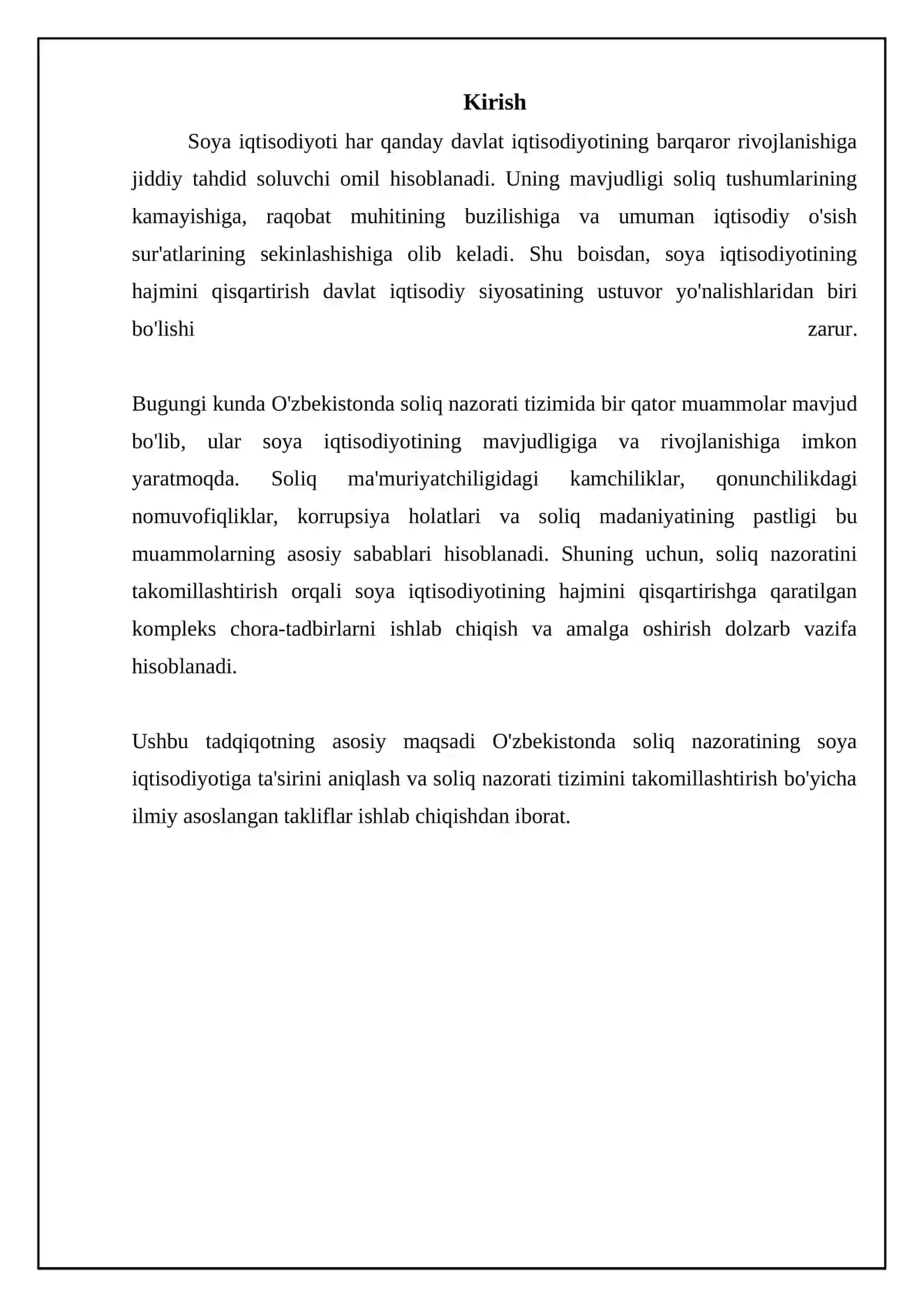 Yashirin iqisodiyot hajmini qisqartirishda soliq nazoratining roli 3