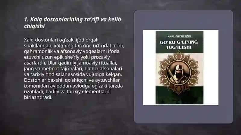 Xalq dostonlari va ularning oʻziga xos xususiyatlari 3